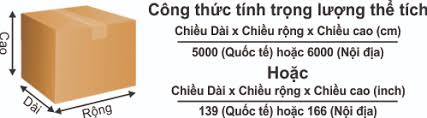 Quy định về kích thước và trọng lượng hàng hóa